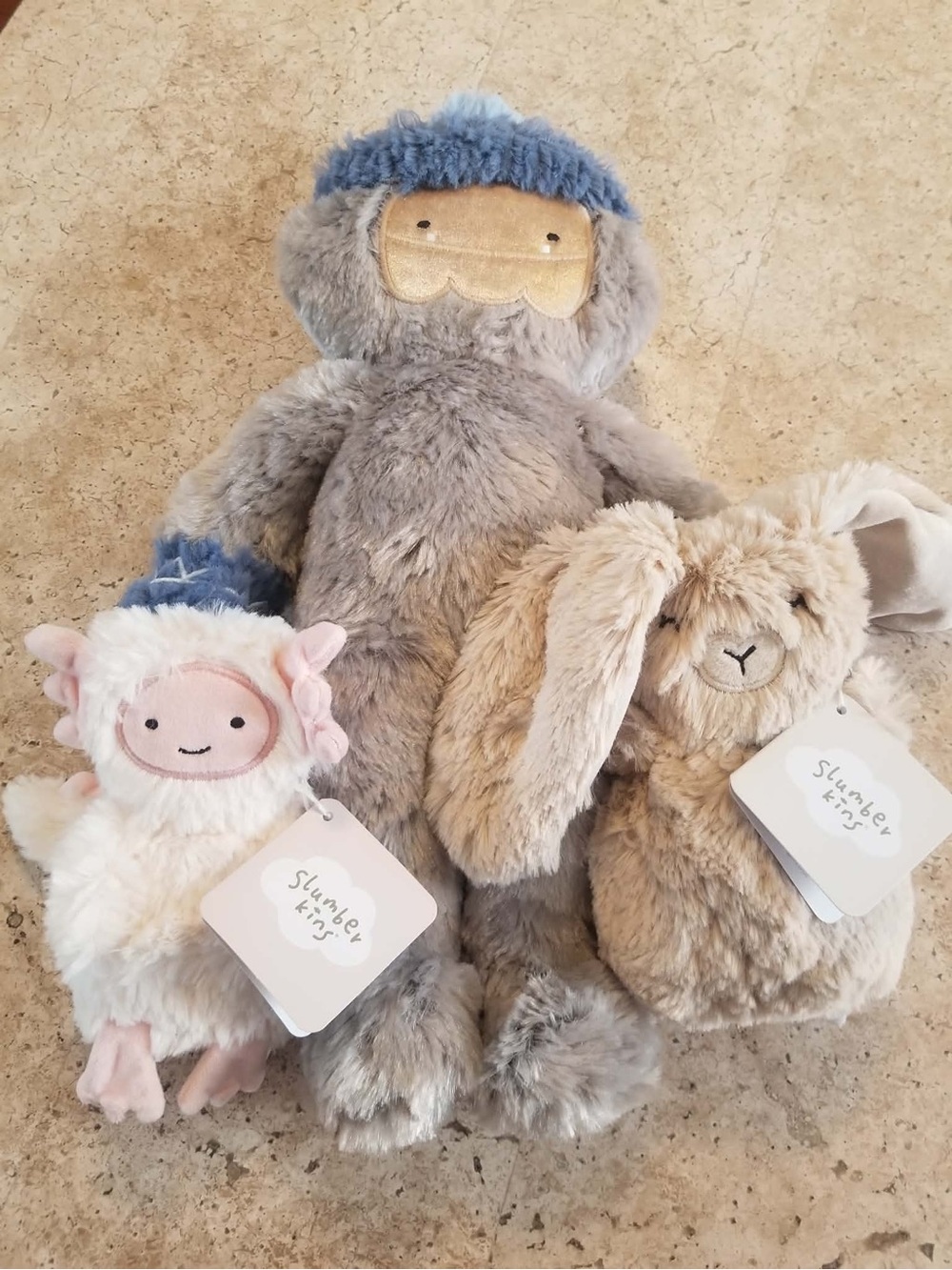 Slumberkins Gray Plush Sloth — Soft Gray Cuddly Stuffed Animal